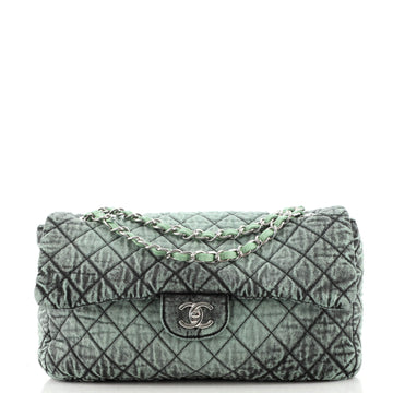 Chanel Denimpression Flap Bag Quilted Distressed Denim Medium