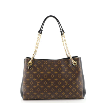 Louis Vuitton Surene Handbag Monogram Canvas with Leather MM
