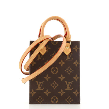 Louis Vuitton Petit Sac Plat Bag Monogram Canvas