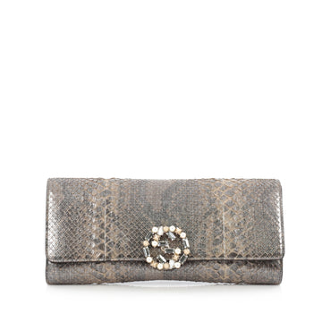 Gucci GG Broadway Clutch Python