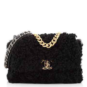 Chanel 19 Flap Bag Shearling Medium