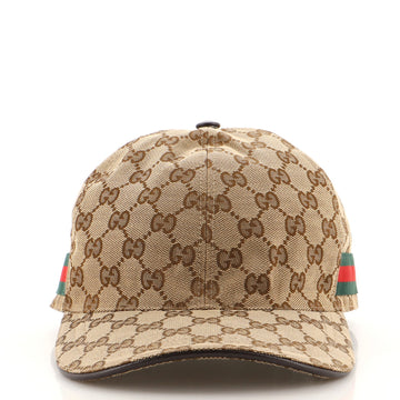 Gucci Web Baseball Cap GG Canvas