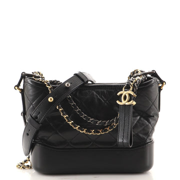 Chanel Gabrielle Hobo Quilted Aged Calfskin Small