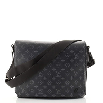 Louis Vuitton District Messenger Bag Monogram Eclipse Canvas PM