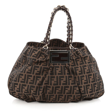 Fendi Mia Tote Zucca Canvas Large brown