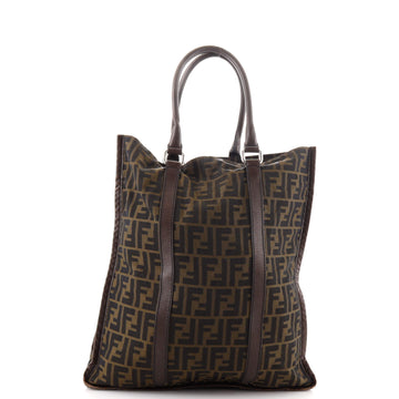 Fendi Open Shopping Tote Zucca Canvas Tall