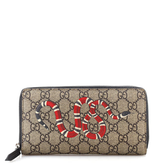Gucci Zip Around Wallet Printed GG Coated Canvas