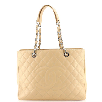 Chanel Grand Shopping Tote Quilted Caviar