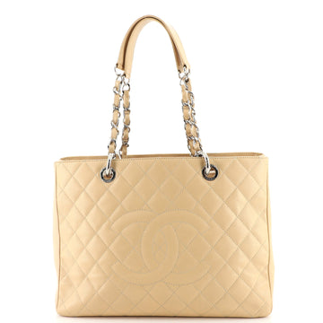 Chanel Grand Shopping Tote Quilted Caviar