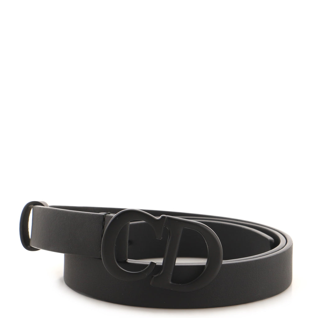 Christian Dior Ultra Matte Saddle Belt Leather Thin 80 155317
