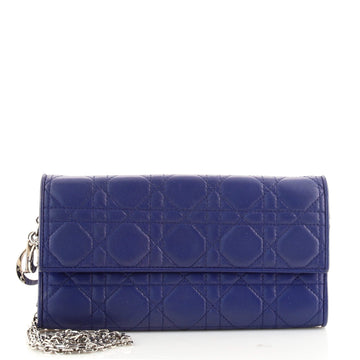 Christian Dior Lady Dior Croisiere Chain Wallet Cannage Quilt Lambskin