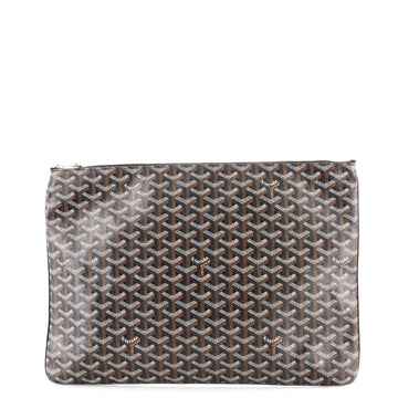 Goyard Senat Zip Pouch Coated Canvas GM