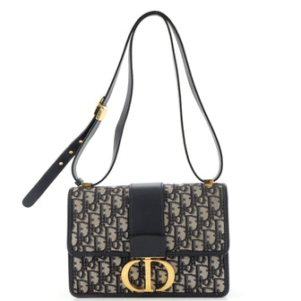 Christian Dior 30 Montaigne Flap Bag Oblique Canvas