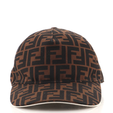 Fendi Logo Baseball Cap Zucca Canvas