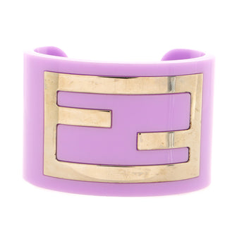 Fendi Zucca Cuff Bracelet Resin with Metal