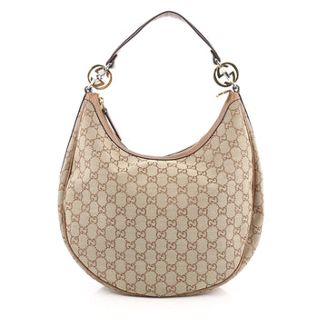 Gucci Twins Hobo GG Canvas Medium Brown
