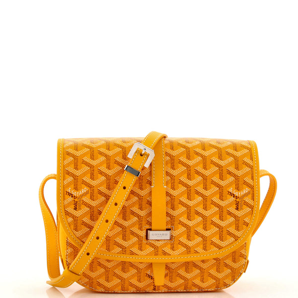 GOYARD Goyardine Belvedere II PM Messenger Bag Yellow 1269546