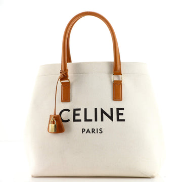 Celine Horizontal Cabas Tote Canvas with Leather Small