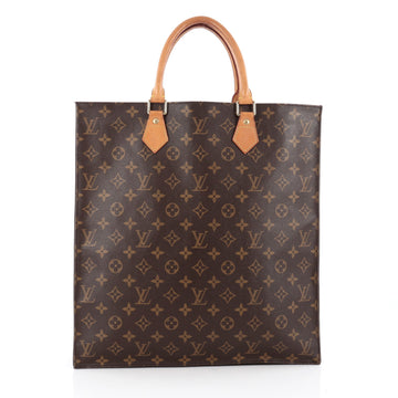 Louis Vuitton Sac Plat Handbag Monogram Canvas GM