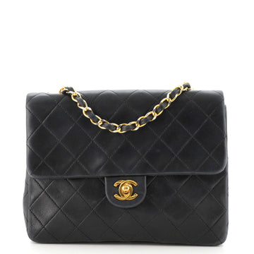 Chanel Vintage Square Classic Flap Bag Quilted Lambskin Small