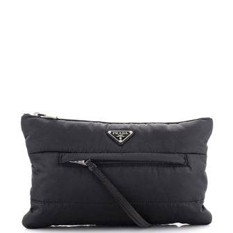 Prada Bomber Clutch Tessuto Medium