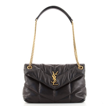 Saint Laurent LouLou Puffer Shoulder Bag Quilted Leather Small