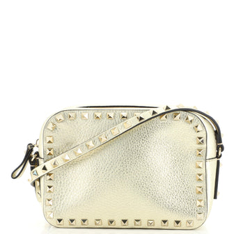 Valentino Rockstud Camera Crossbody Bag Leather
