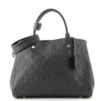 Louis Vuitton Montaigne Handbag Monogram Empreinte Leather MM
