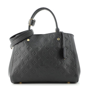 Louis Vuitton Montaigne Handbag Monogram Empreinte Leather MM