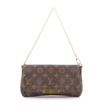 Louis Vuitton Favorite Handbag Monogram Canvas PM Brown