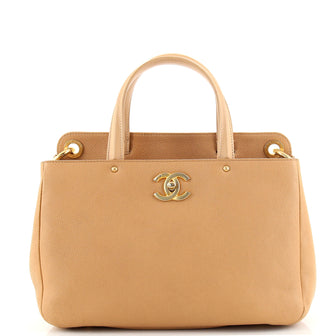Chanel CC Lock Shopping Tote Caviar Small
