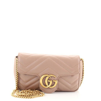Gucci GG Marmont Flap Bag Matelasse Leather Super Mini