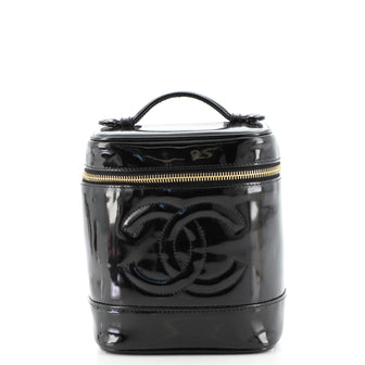 Chanel Vintage Timeless Cosmetic Case Patent Tall