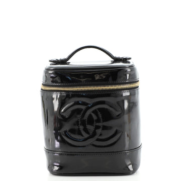 Chanel Vintage Timeless Cosmetic Case Patent Tall