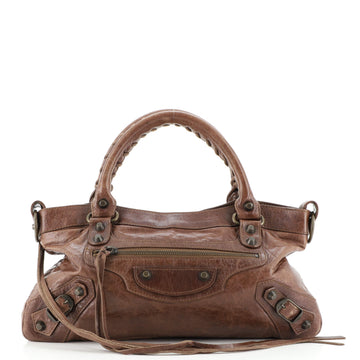 Balenciaga First Classic Studs Bag Leather