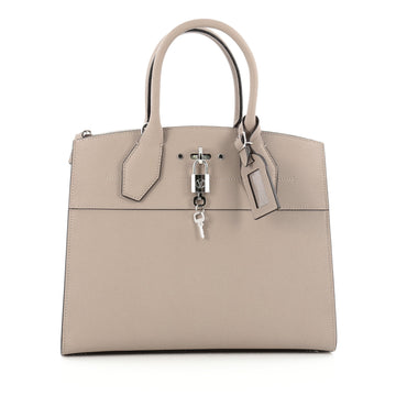 Louis Vuitton City Steamer Handbag Leather MM neutral