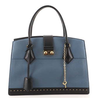 Louis Vuitton Cour Marly Handbag Leather with Studded Detail MM
