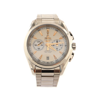 Omega Seamaster Aqua Terra 150M Co-Axial Chronometer GMT Chronograph Automatic Watch Stainless Steel 43