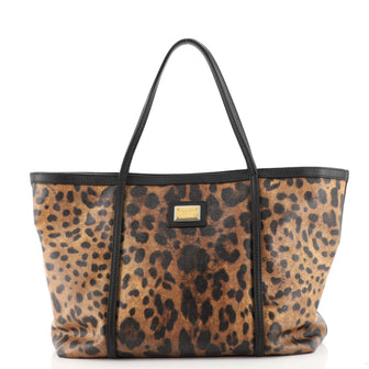 Dolce & Gabbana Miss Escape Open Tote Printed Coated Canvas Medium
