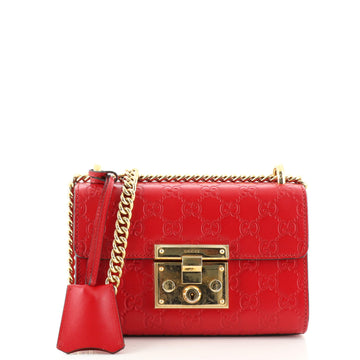 Gucci Padlock Shoulder Bag Guccissima Leather Small