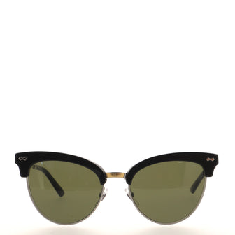 Gucci Animalier Clubmaster Sunglasses Acetate and Engraved Metal