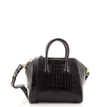 Givenchy Antigona Bag Crocodile Embossed Leather Mini
