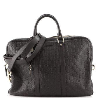 Gucci Signature Convertible Briefcase Guccissima Leather Large