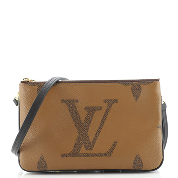 Louis Vuitton Double Zip Pochette Reverse Monogram Giant
