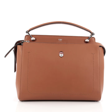 Fendi DotCom Convertible Satchel Leather Medium