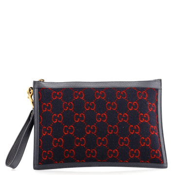 Gucci Wristlet Pouch GG Wool