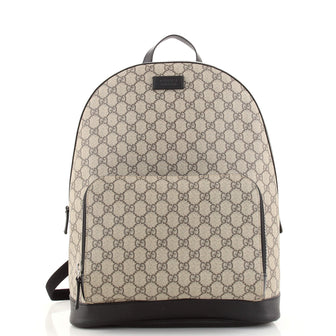 Gucci Zip Pocket Backpack GG Coated Canvas Medium