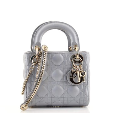 Christian Dior Lady Dior Chain Bag Cannage Quilt Lambskin Mini