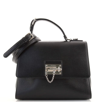 Dolce & Gabbana Monica Top Handle Flap Bag Leather Large