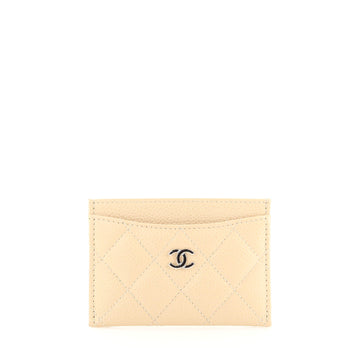 Chanel Classic Card Holder Quilted Caviar